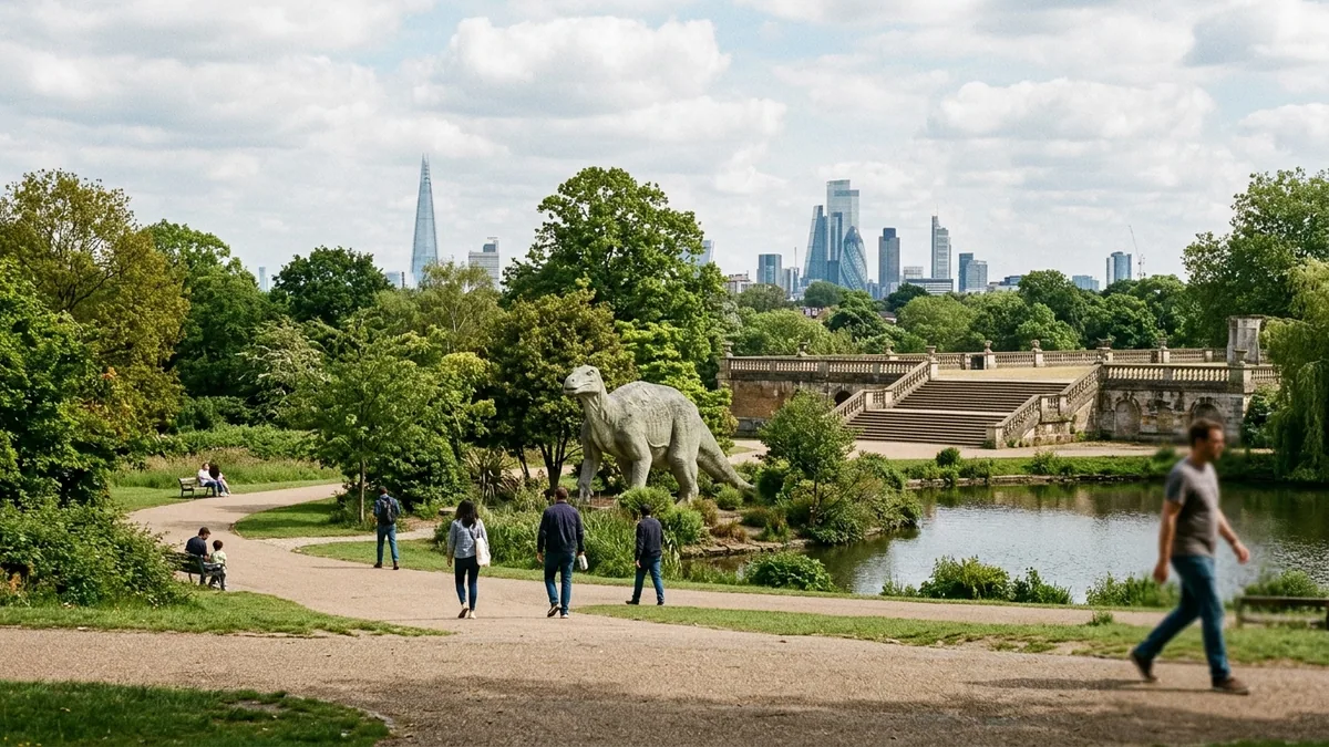 Vue de Londres pour Crystal Palace Park