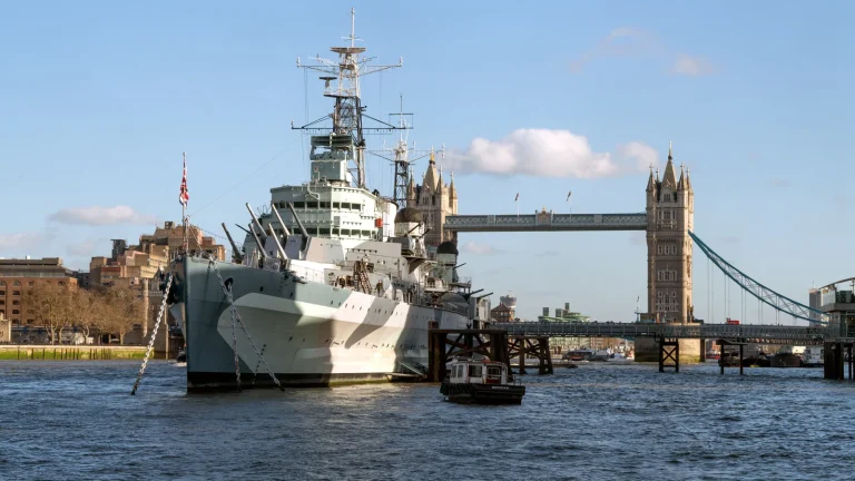 Vue de Londres pour HMS Belfast Londres