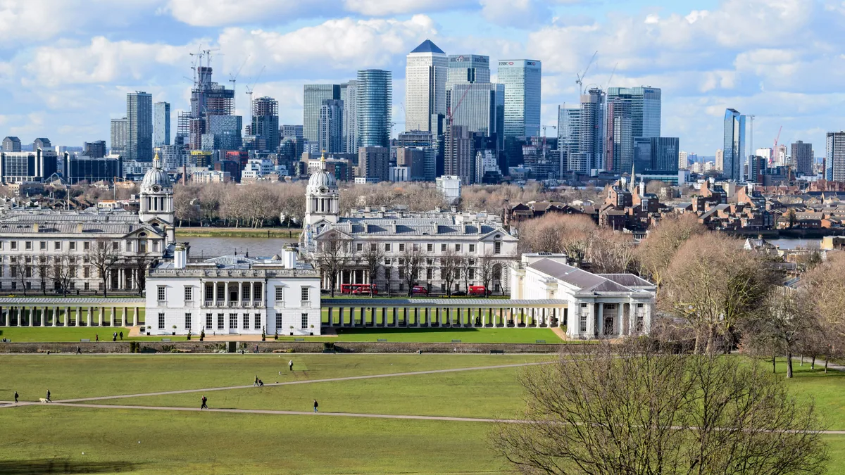 Vue de Londres pour Old Royal Naval College Greenwich